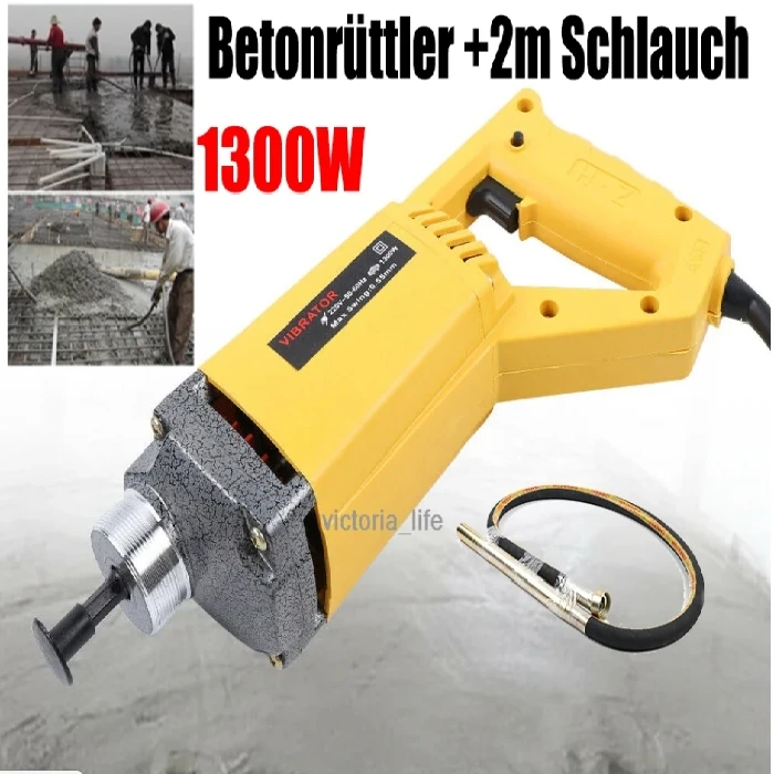 Betonski Vibrator 1300W fi 35mm dolžina 2m